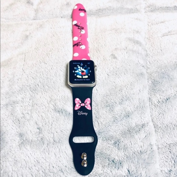 Disney Accessories 38mm Minnie Mouse Disney Apple Watch Band Sm